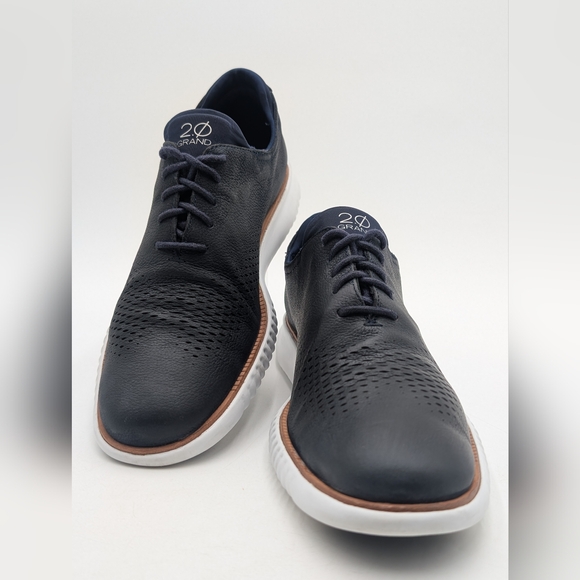 Cole Haan Original Grand Long Wingtip Oxford Navy Shoe Men Sz 11M Casual Loafer main image 14